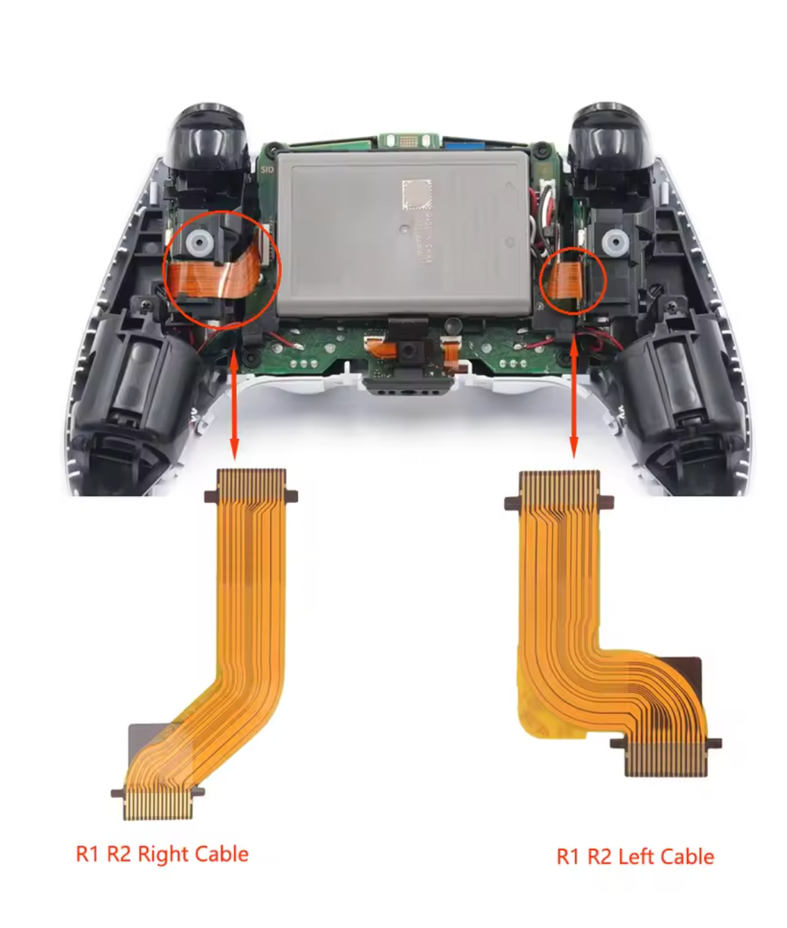 R2 L2 L1 R1 Flex Cable for PS5 Controller – Adaptive Trigger Ribbon Replacement for Left & Right Side (DualSense Repair Part)