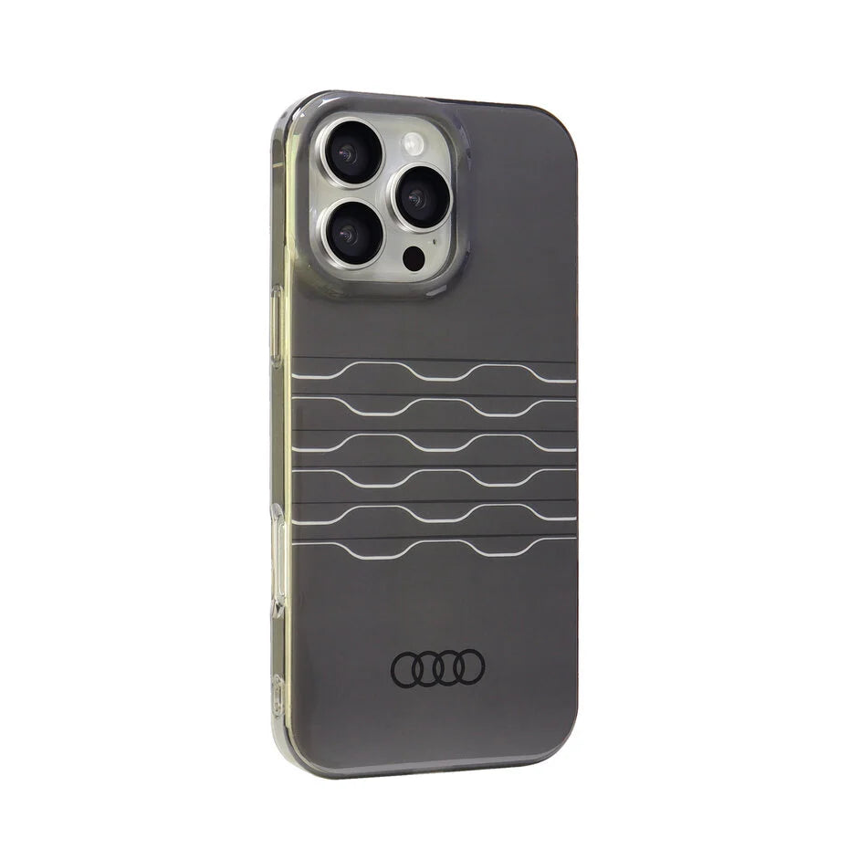 Audi iPhone 16 Pro Max Back Cover Case IML A6 Black