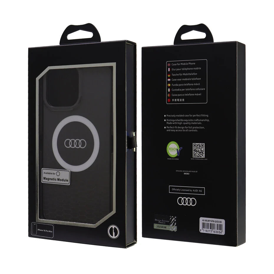 Audi IML Q5 iPhone 16 Pro Max Back cover case Black